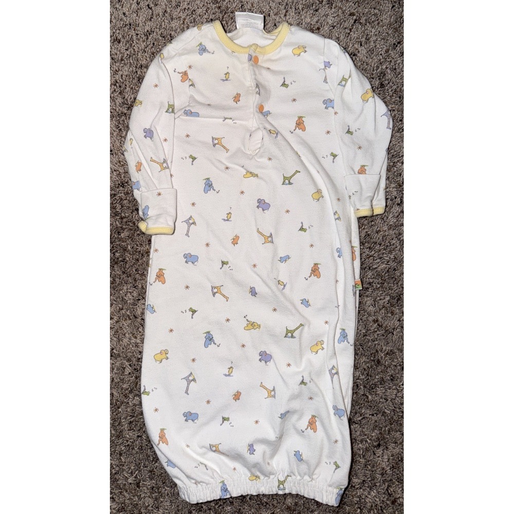 Vintage‎ Baby Girl Boy Carter's 0-3 Month John Lennon White Sleep Gown